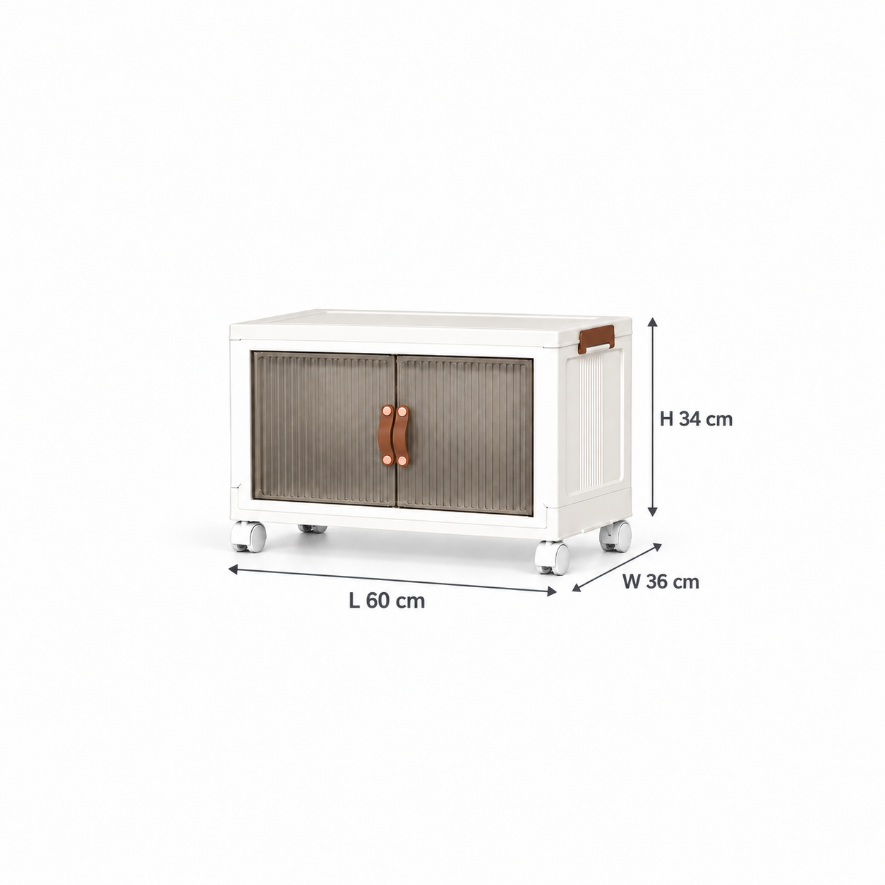 Foldable Multi-Layer Storage Cabinet with Wheels