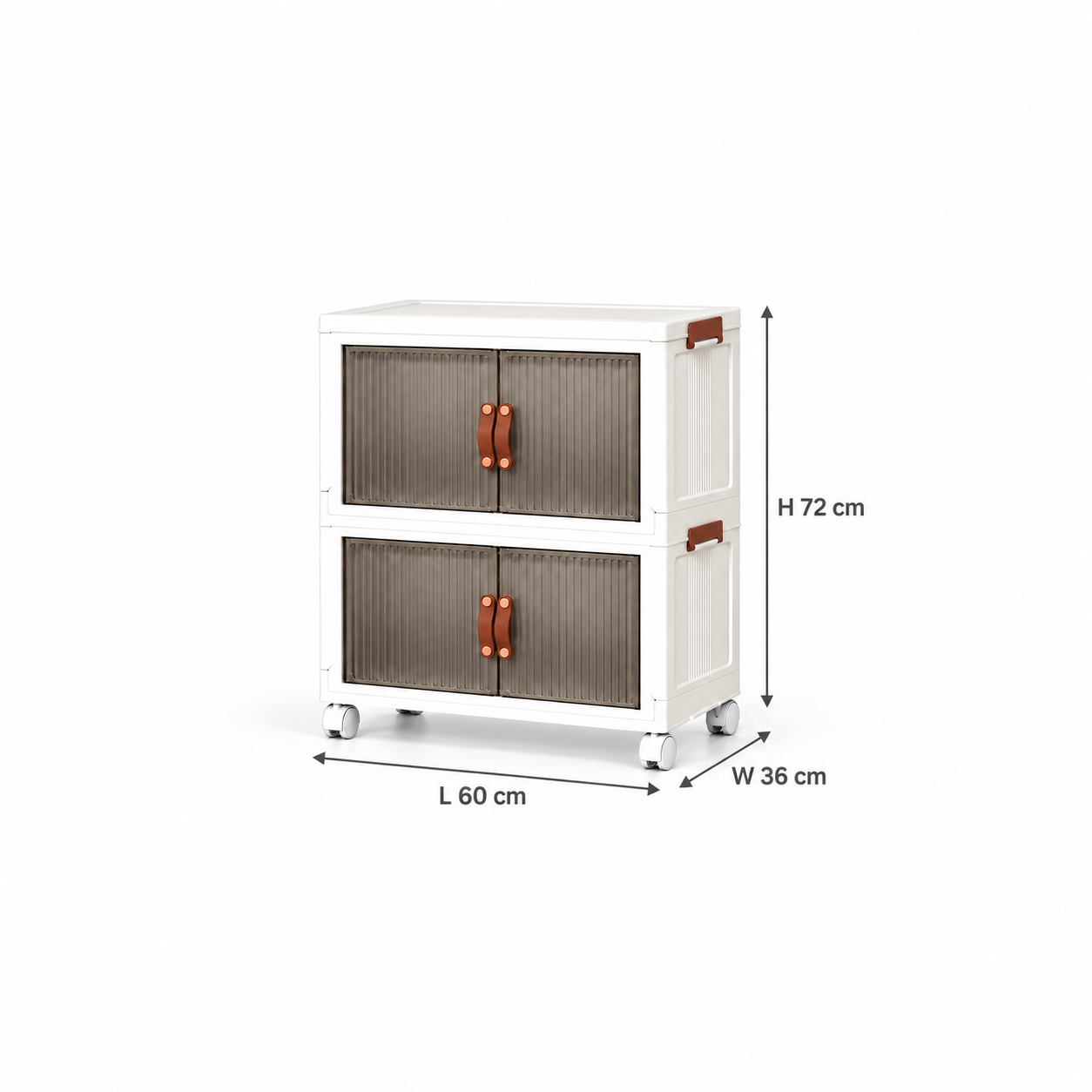 Foldable Multi-Layer Storage Cabinet with Wheels