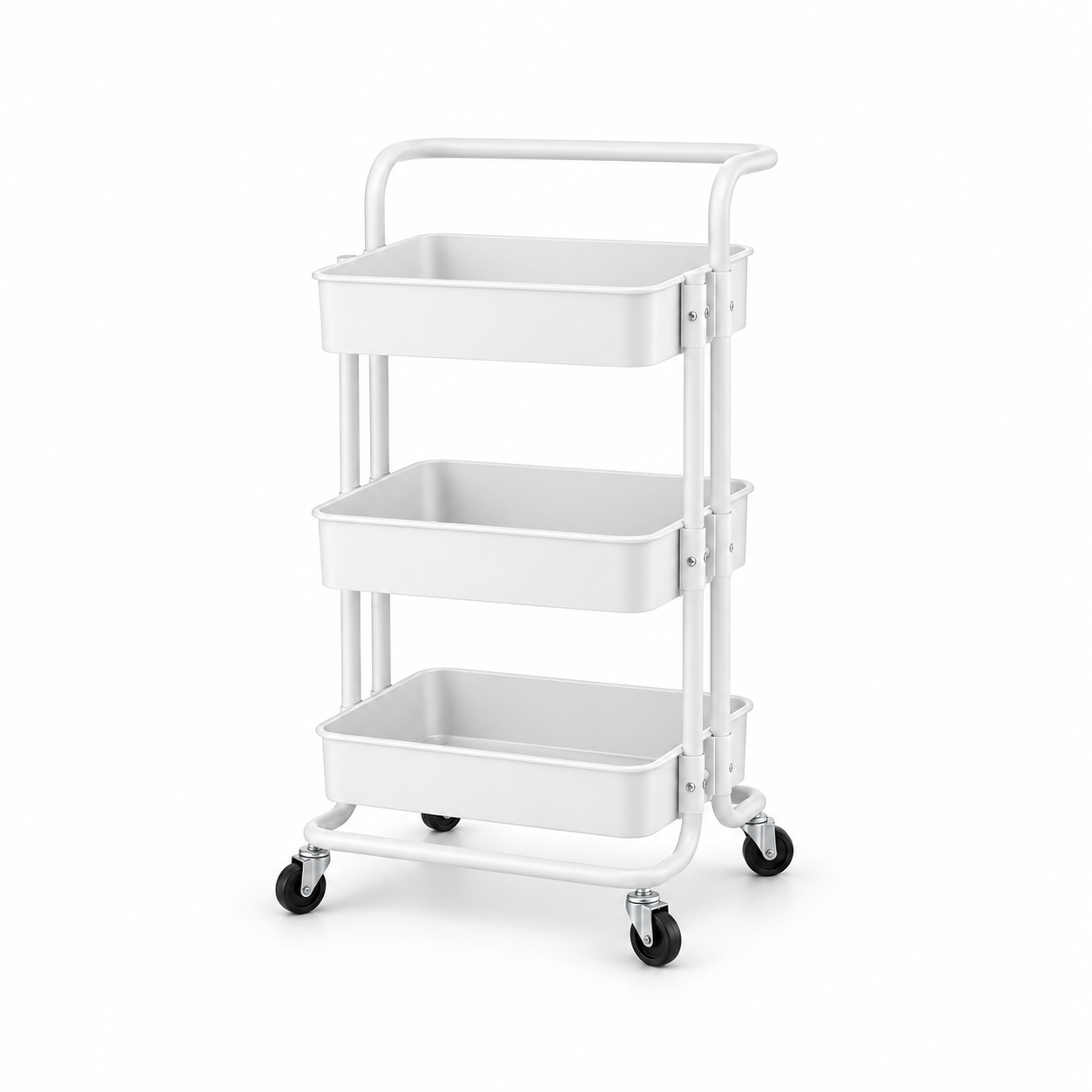 3 Tier Multi-functional Metal Trolley Storage Rack