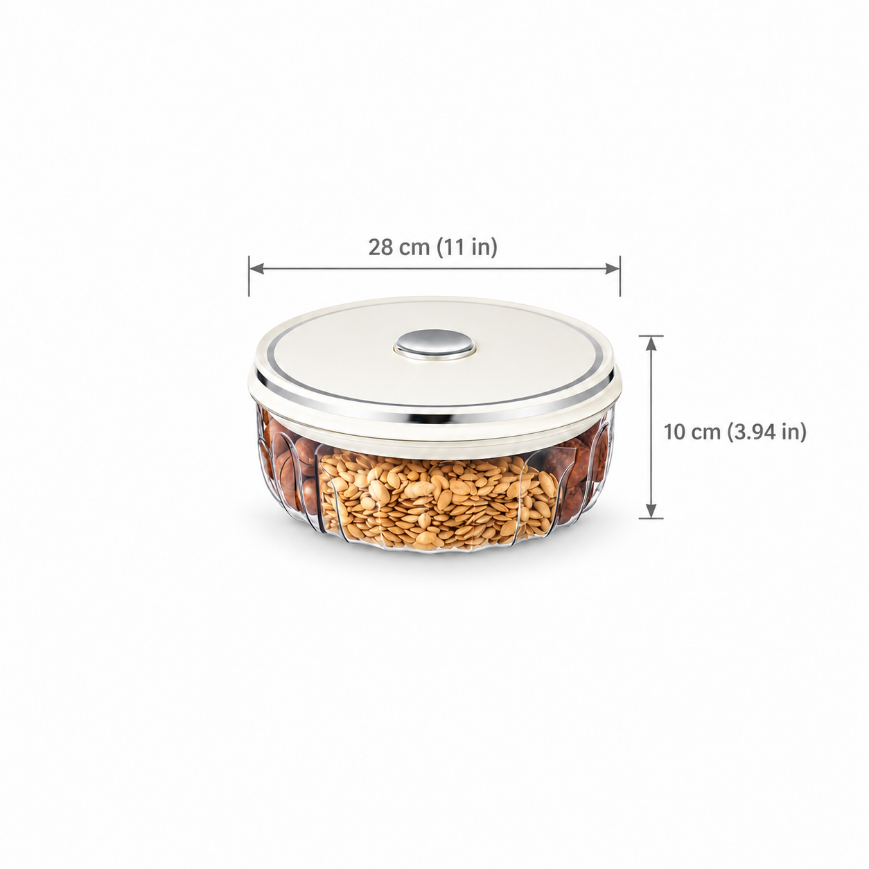 Press-Seal Round Snack Storage Box