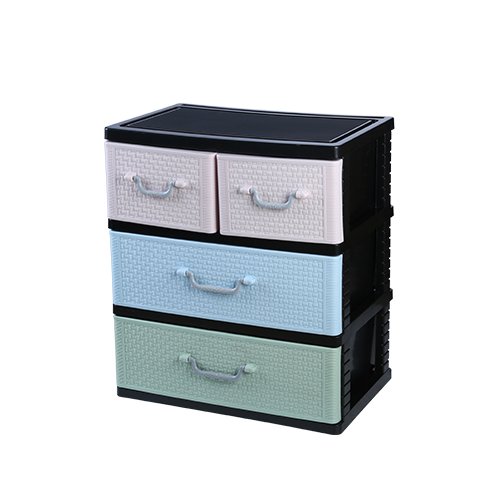 3-5 Tier Plastic Drawer Storage Cabinet