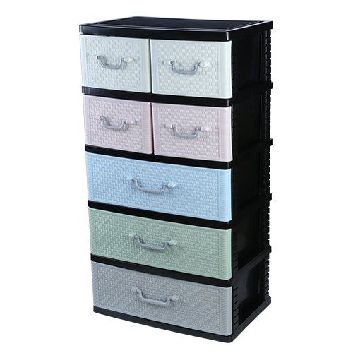 3-5 Tier Plastic Drawer Storage Cabinet