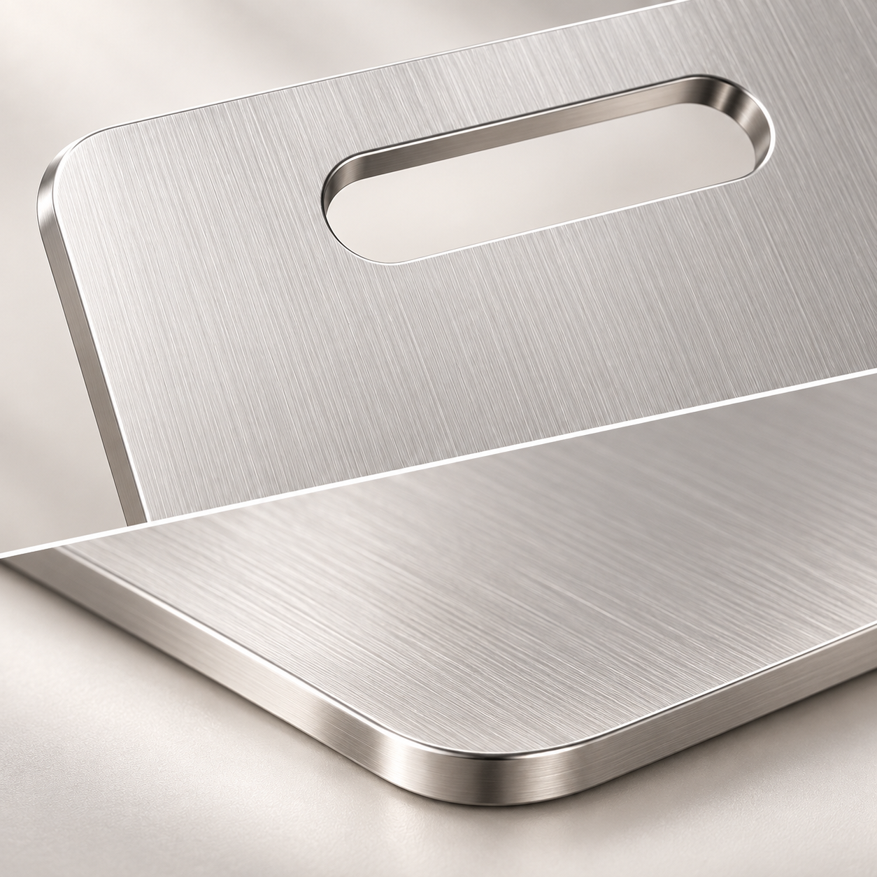 316 Stainless Steel Double-Sided Cutting Board