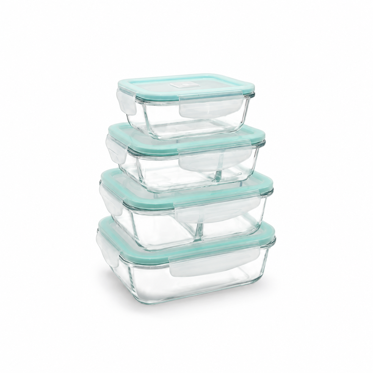 Heat-Resistant Borosilicate Glass Airtight Food Container