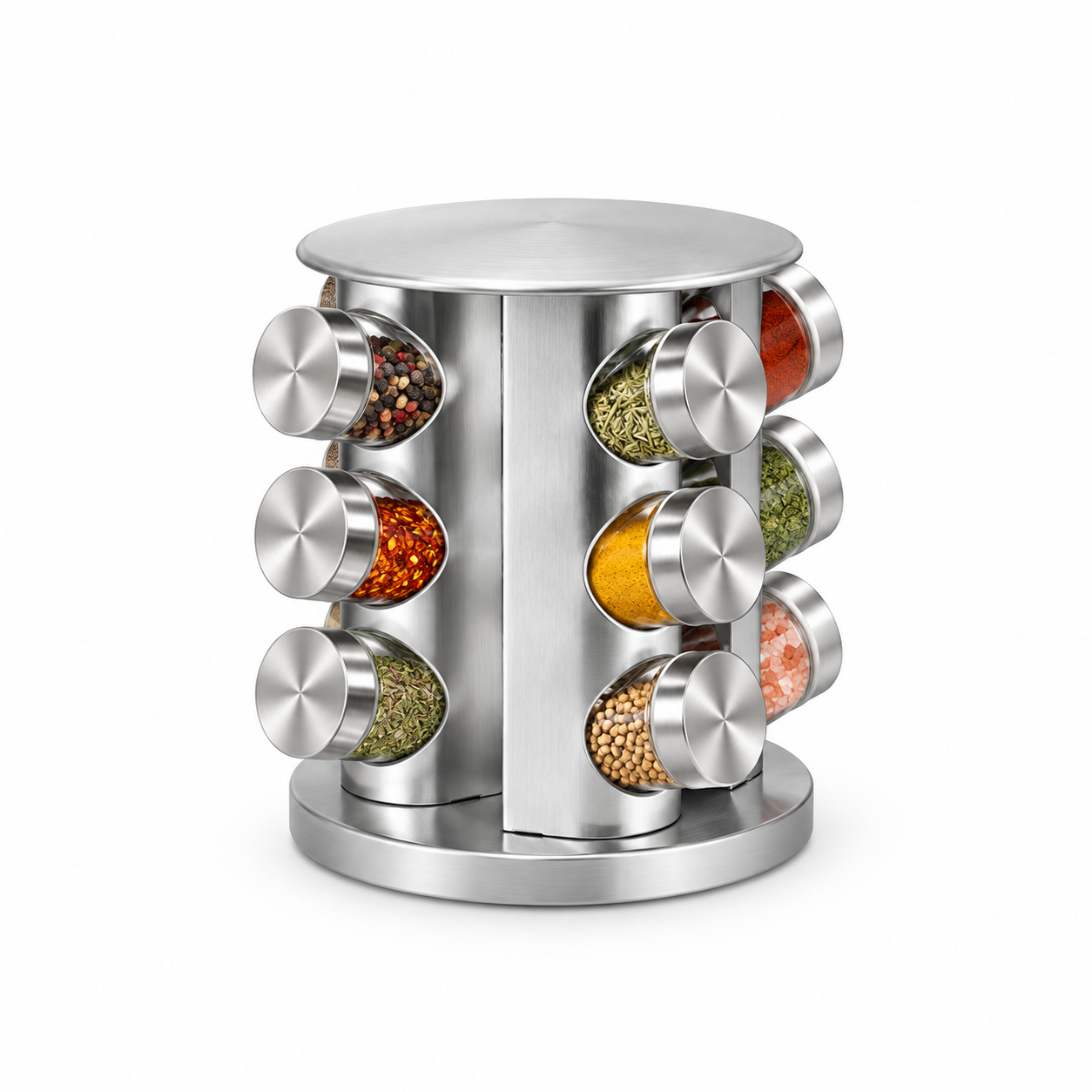 360° Rotating 12-Jar Spice Rack