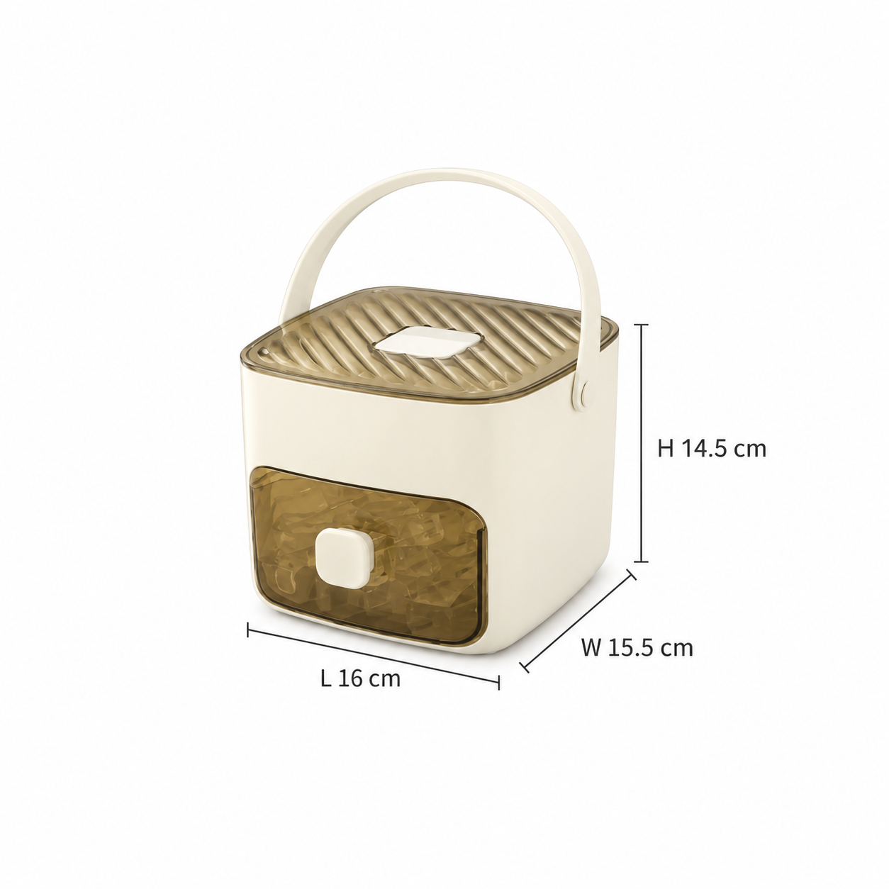 48 Grid Press Ice Cube Maker with Lid & Storage Box