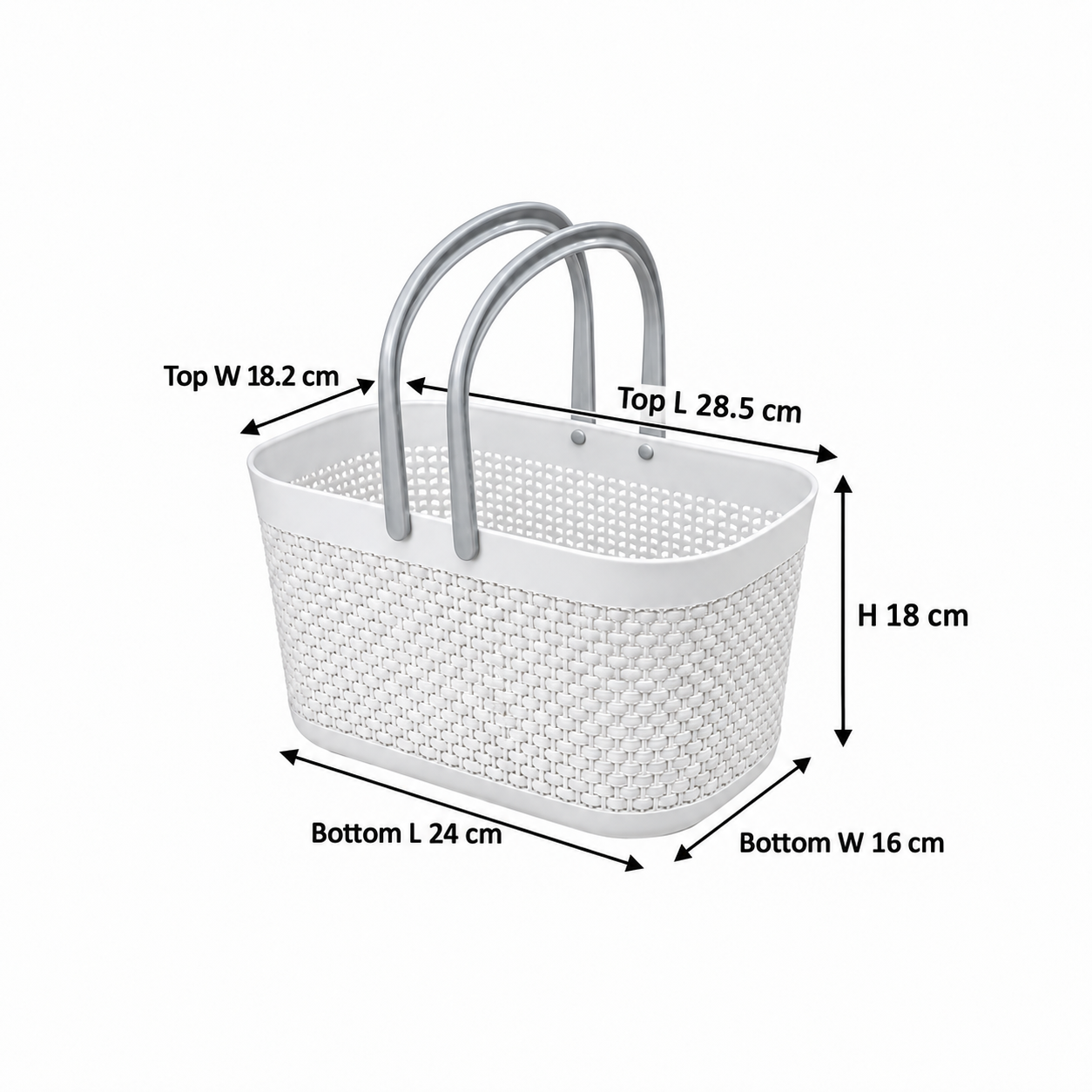 Bath Plastic Basket Portable Bathroom Shampoo Storage