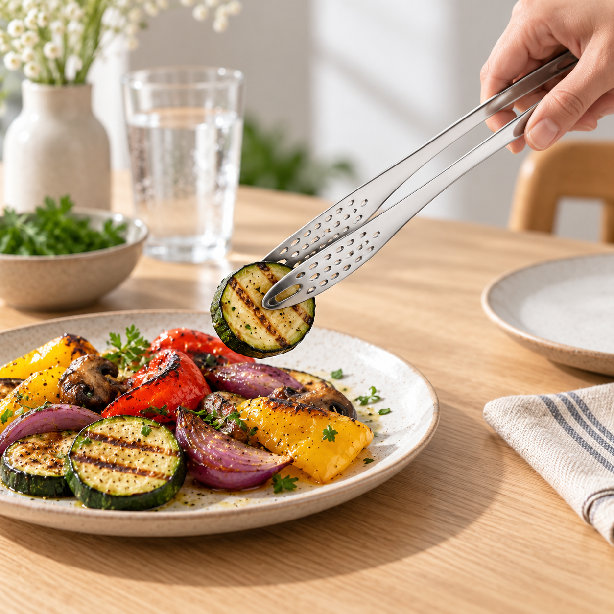 304 Stainless Steel Kitchen Tongs