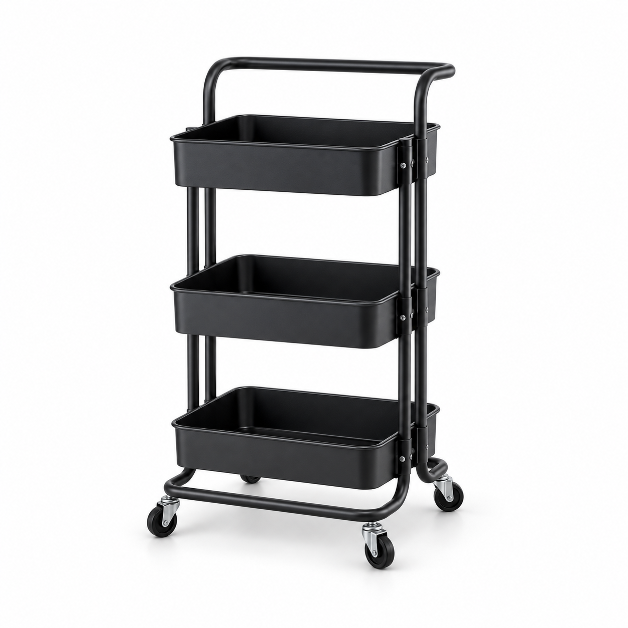 3 Tier Multi-functional Metal Trolley Storage Rack