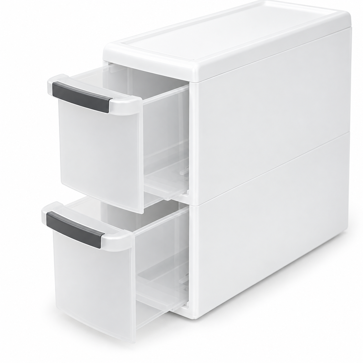2-4 Tier Pull-Out Storage Cabinet with Drawers