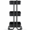 3 Tier Multi-functional Metal Trolley Storage Rack