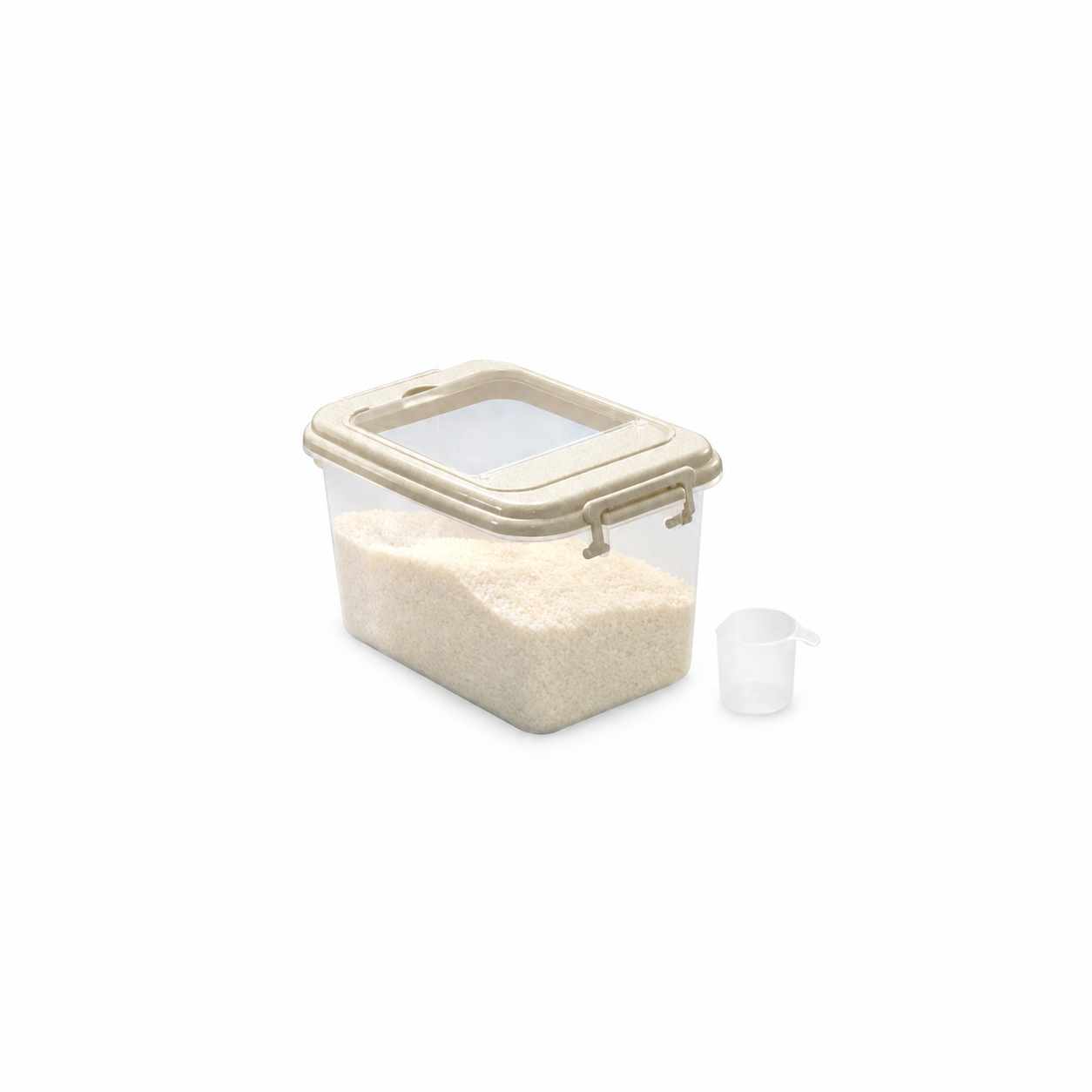 Rice Storage Container with Measuring Cup