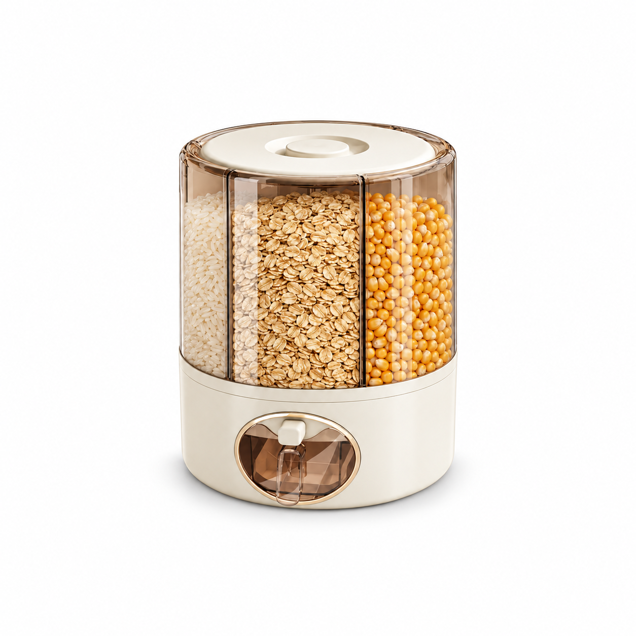 6-Compartment Rotating Grain Dispenser